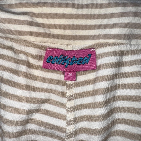 Edikted Kaeli Stripe Flare Pants - Beige Medium - Picture 5 of 5